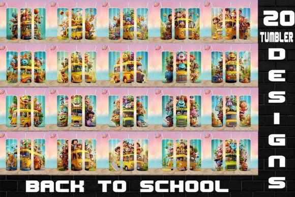 3D Cute Cartoon Back to School Tumbler Bundle: A Strategic Tool for Creativity and Branding