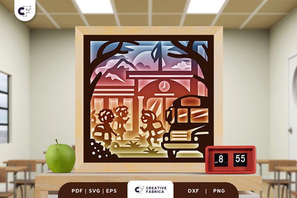 Back to School 3D Shadow Box Paper Cut: A Creative Craft Project for All