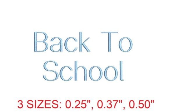 Back To School Embroidery Font: A Creative Tool for Educators and Crafters