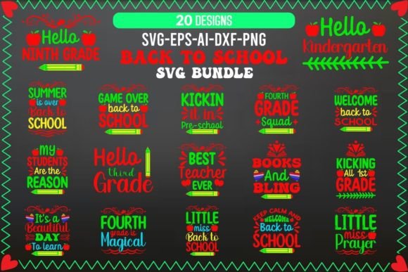 Back to School SVG Bundle Vol - 2: A Creative Resource for Designers and Entrepreneurs