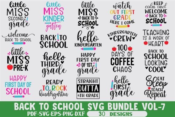 Back to School SVG Bundle Vol. 7: A Strategic Resource for Creative and Business Goals