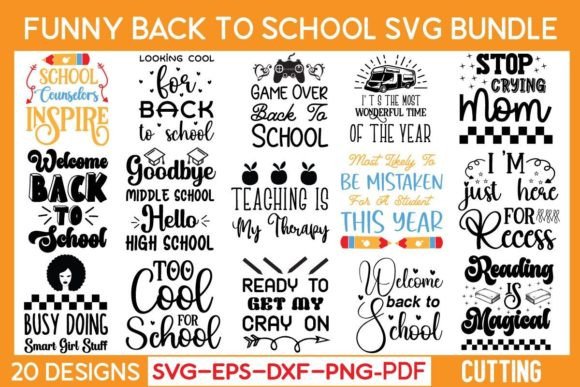 Boost Your Creativity with Funny Back to School SVG Bundle