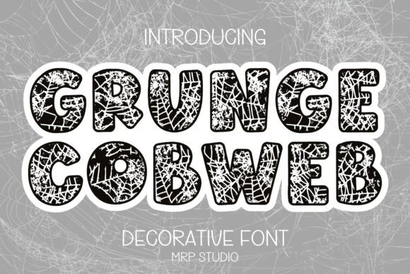 Discover Grunge Cobweb: A Spooky and Adorable Decorative Font Style