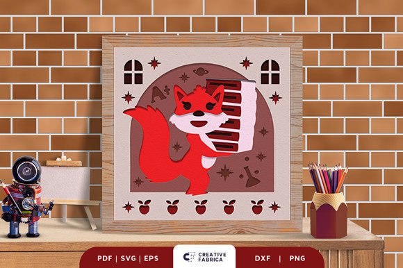Exploring the Fox Back to School 3D Papercut: A Unique Artistic Creation