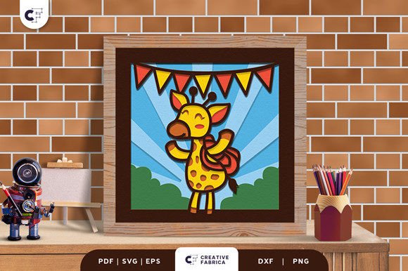 Giraffe Back to School 3D Shadow Box SVG: A Strategic Tool for Creativity and Branding