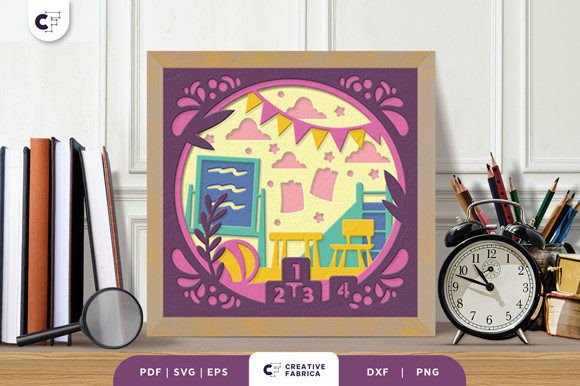 Kindergarten 3D Shadow Box Papercut: A Creative Craft for All Ages
