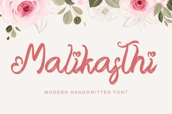 Malikasthi: A Beautiful Brushed Handwriting Font for Creative Projects