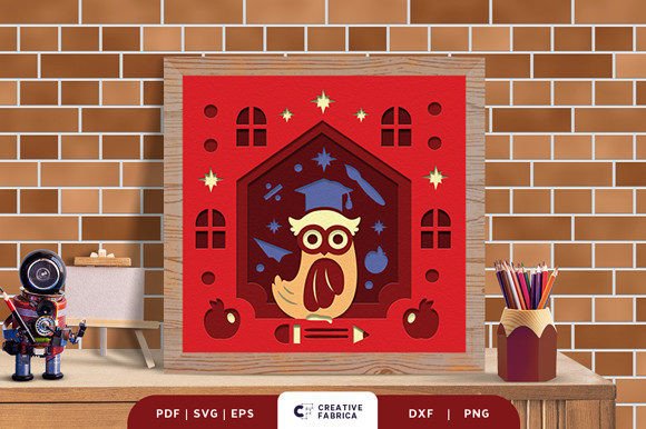 Owl Back to School 3D Paper Cut: A Creative Celebration of Learning