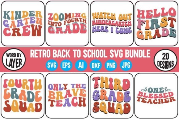 Retro Back to School SVG Bundle Vol.2: A Modern Creator’s Essential Resource