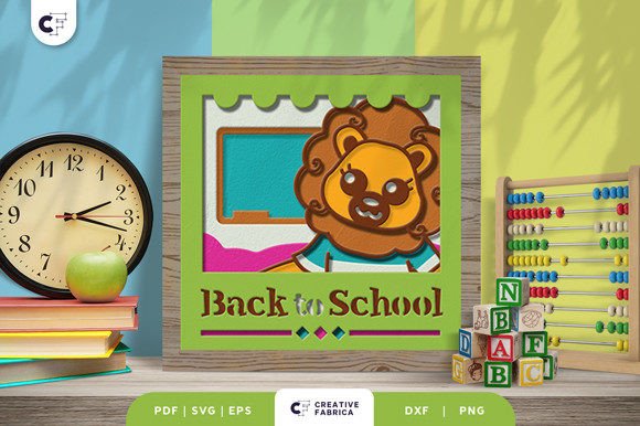 The Cute Lion Back to School 3D Shadow Box: A Creative Way to Make the Transition Easier