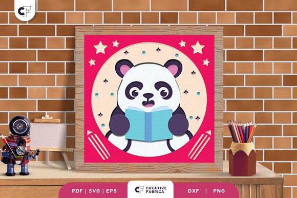 The Panda Back to School 3D Shadow Box: A Creative and Educational Tool for Kids